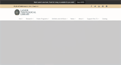 Desktop Screenshot of laniertheologicallibrary.org